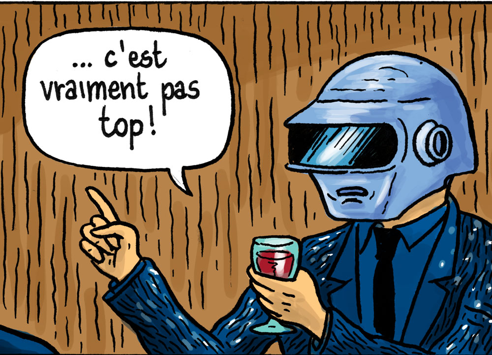 Déconfinement : réouverture des restos (et retour de Daft Punk) - dessin humour blog bd