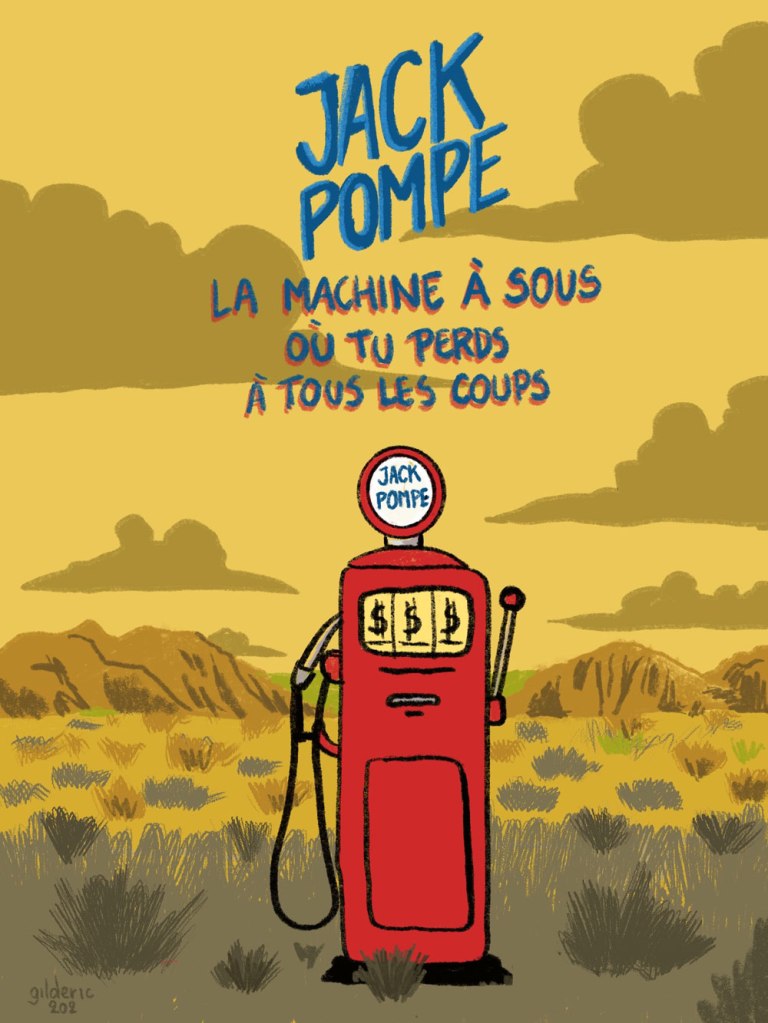 Jack Pompe : (pas de) jackpot à la pompe ! - dessin humour